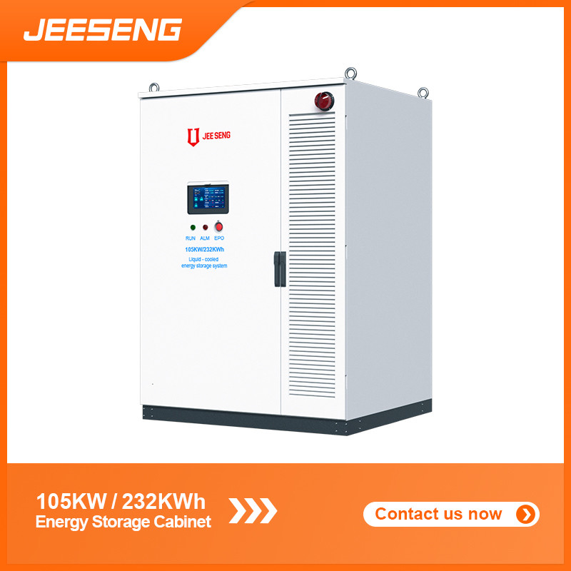 105KW 232KWh Armoire de stockage d'énergie refroidie par liquide Pour le système de stockage d'énergie industriel et commercial