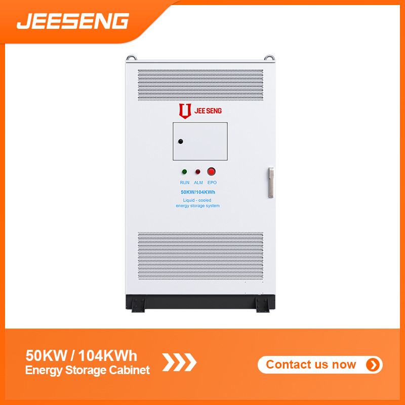 50KW 104KWh Armoire de stockage d'énergie refroidie par liquide Pour le système de stockage d'énergie industriel et commercial