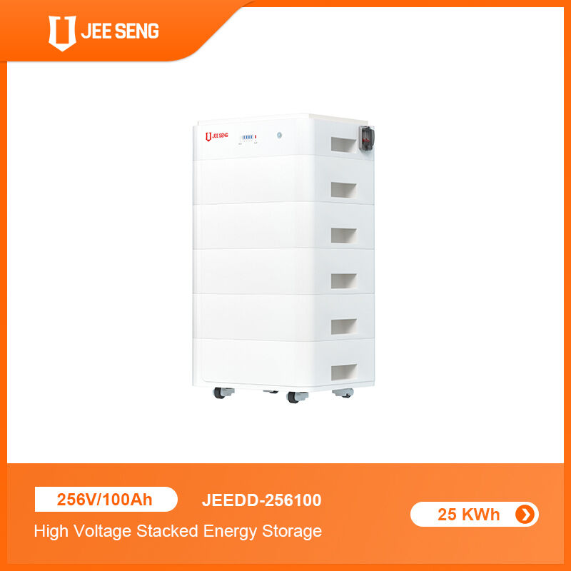 Système de stockage d'énergie empilable 12 kW 25 kWh haute tension tout en un ESS empilable avec technologie BMS avancée