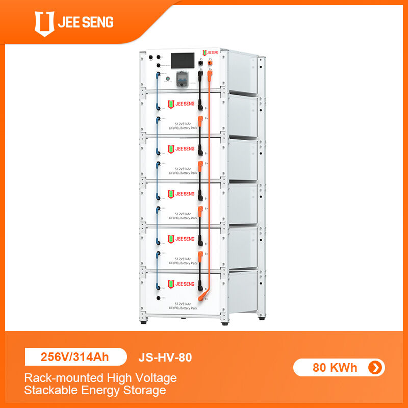 Batterie au lithium à haute tension empilée pour l'énergie solaire